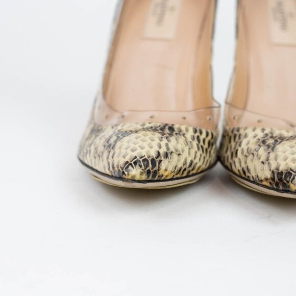Valentino Garavani Snakeskin Heels‎ Size 37 EUR 6.5 US - Picture 7 of 16